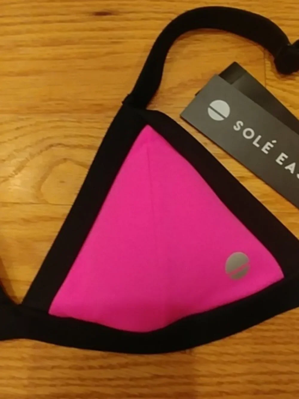 👙 NWT Sole East Bikini Swimsuit Size S 👙Colorblock, high cut, Neon Pink CUTE! - Picture 5 of 7